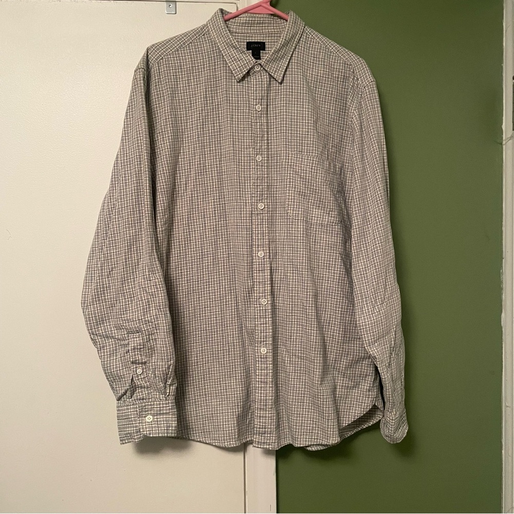 Men’s J. Crew Button Down Shirt Large Soft